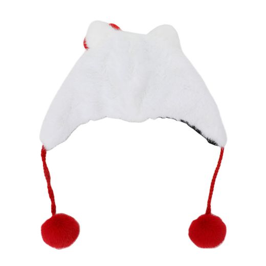 Picture of Hello Kitty Faux Fur 3D Laplander Beanie