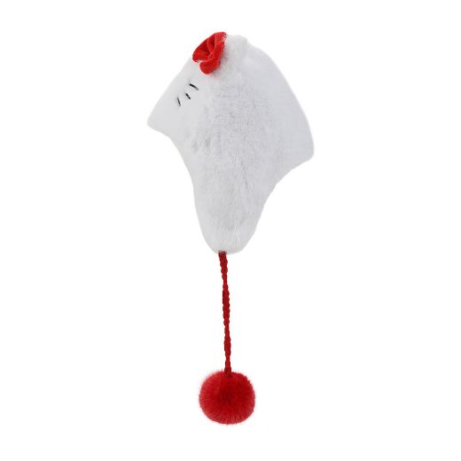 Picture of Hello Kitty Faux Fur 3D Laplander Beanie