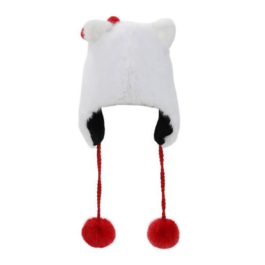 Picture of Hello Kitty Faux Fur 3D Laplander Beanie