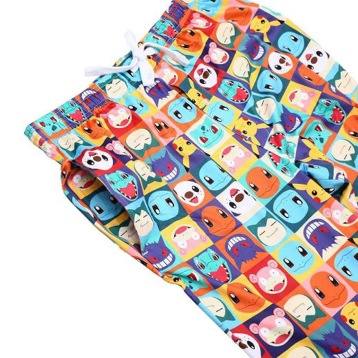 Picture of Pokemon Character Faces AOP Adult Lounge Pant
