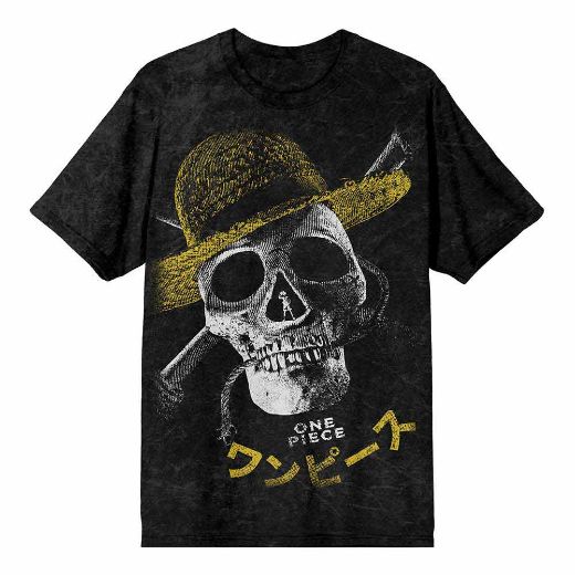 Picture of One Piece Straw Hat Distressed Unisex Tee