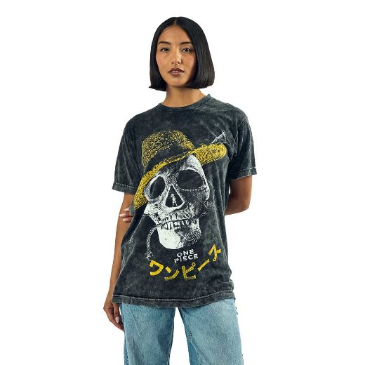 Picture of One Piece Straw Hat Distressed Unisex Tee