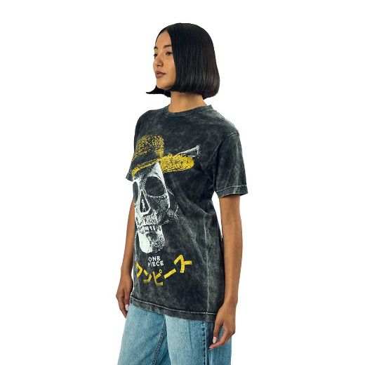 Picture of One Piece Straw Hat Distressed Unisex Tee