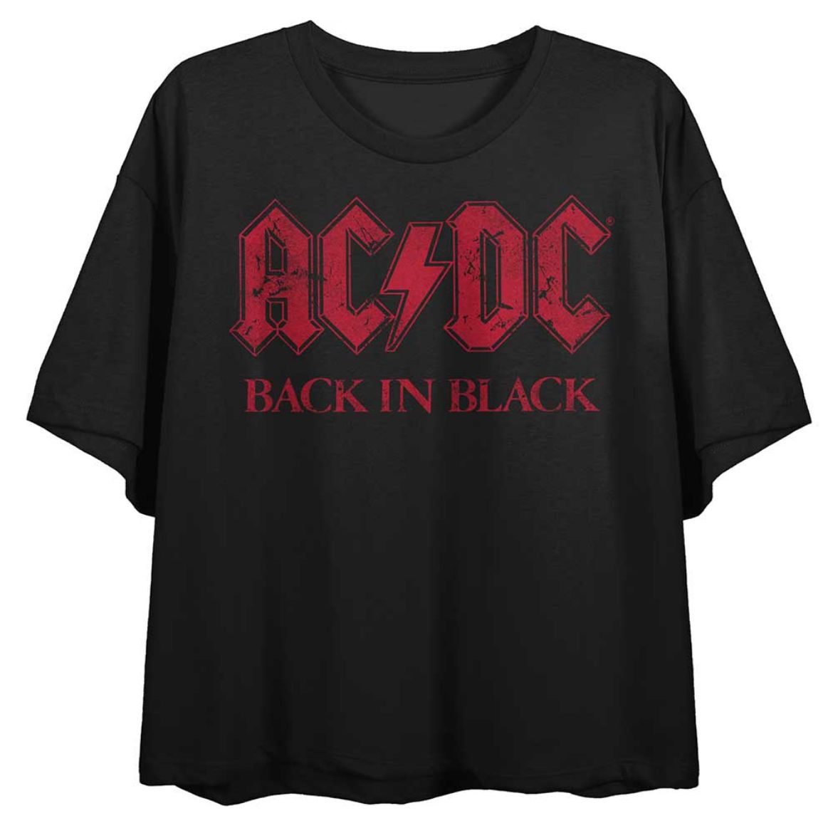 Picture of AC/DC Back in Black Crop Tee