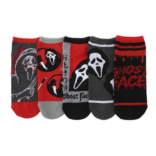 Picture of Ghost Face 5 Pair Ankle Socks