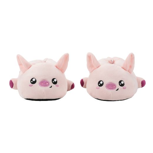 Picture of Bioworld Pink Pig Youth 3D Plush Slippers