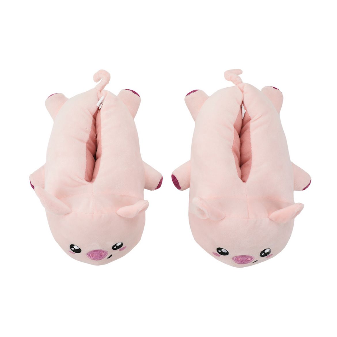 Picture of Bioworld Pink Pig Youth 3D Plush Slippers