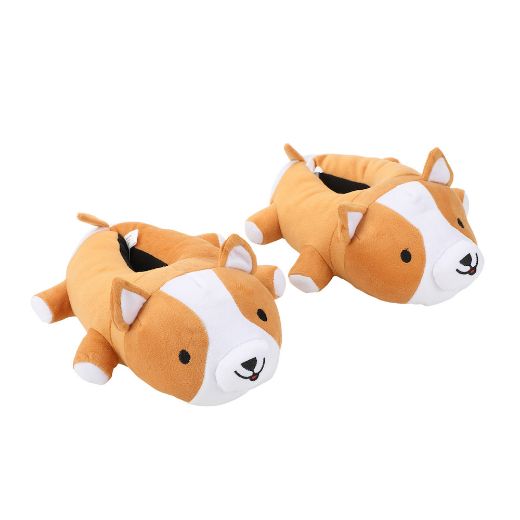Picture of Bioworld Corgi Youth 3D Plush Slippers