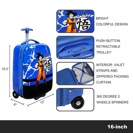 Picture of Dragon Ball Z Goku 16.5 in. Rolling Luggage
