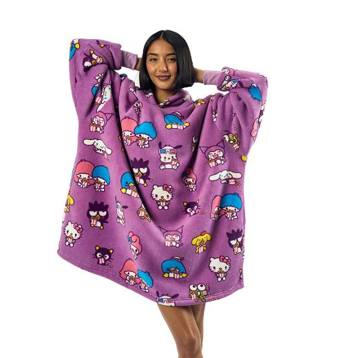 Picture of Hello Kitty & Friends Character Toss Hoodie Blanket