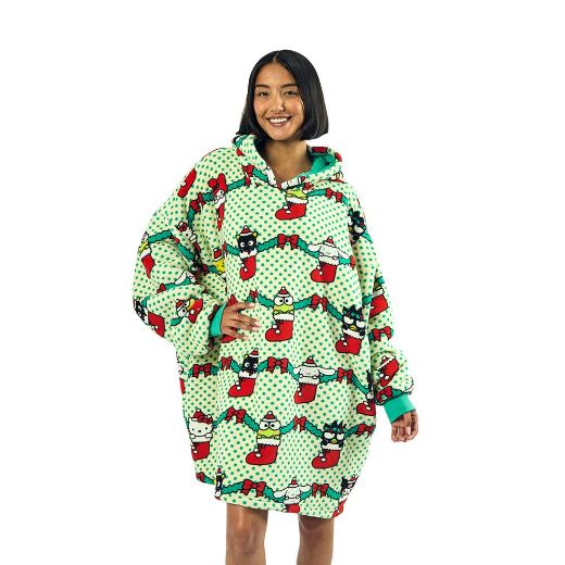 Picture of Hello Kitty & Friends Holiday Stockings Hoodie Blanket