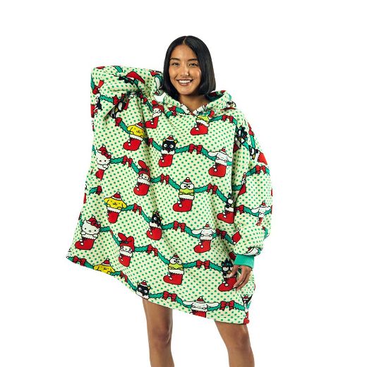 Picture of Hello Kitty & Friends Holiday Stockings Hoodie Blanket