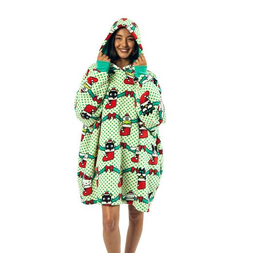 Picture of Hello Kitty & Friends Holiday Stockings Hoodie Blanket