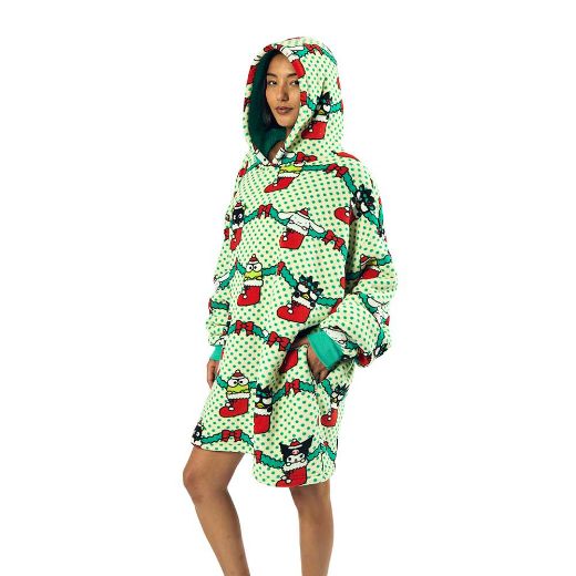 Picture of Hello Kitty & Friends Holiday Stockings Hoodie Blanket
