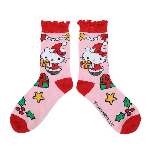 Picture of Hello Kitty Christmas Junior's 3 Pair Crew Box Set