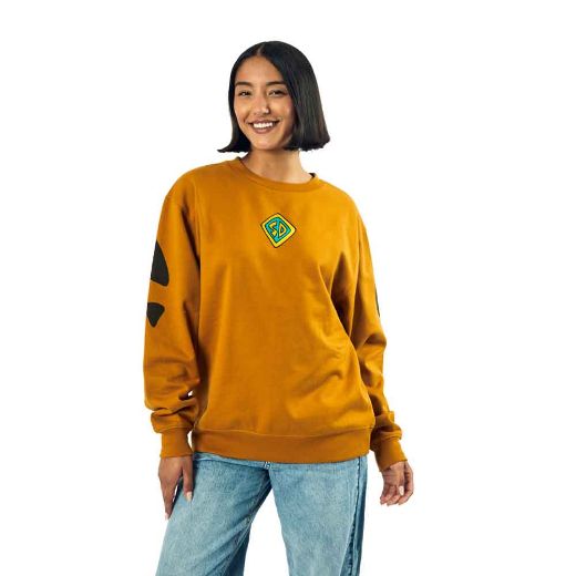 Picture of Scooby Doo Embroidered Tag Cosplay Juniors Sweatshirt