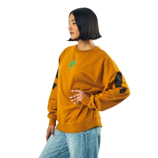 Picture of Scooby Doo Embroidered Tag Cosplay Juniors Sweatshirt
