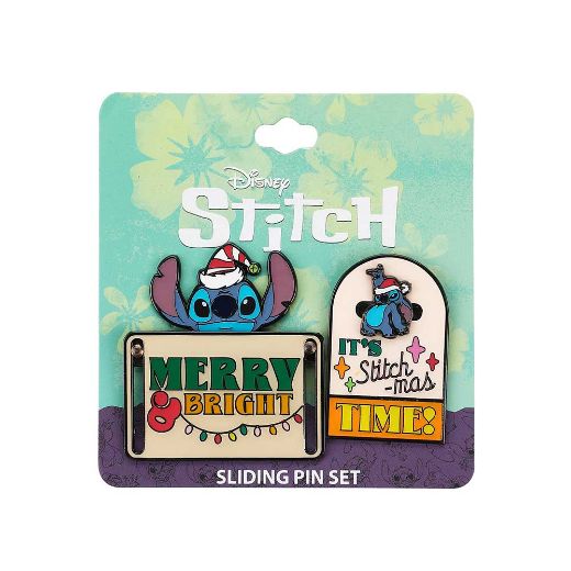 Picture of Disney Stitch Merry & Bright Sliding Lapel Pins