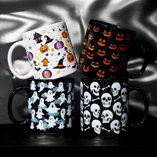 Picture of Bioworld Halloween 16 oz. Ceramic Mugs - Set of 2