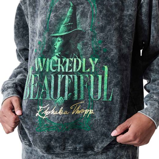 Picture of Wicked Elphaba Thropp Cloud Washed Juniors Sweatshirt