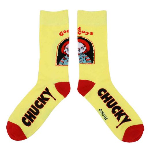 Picture of Chucky Mixed Character Adult 5 Pair Crew Socks