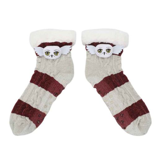 Picture of Harry Potter Hedwig Sherpa Women's Slipper Socks