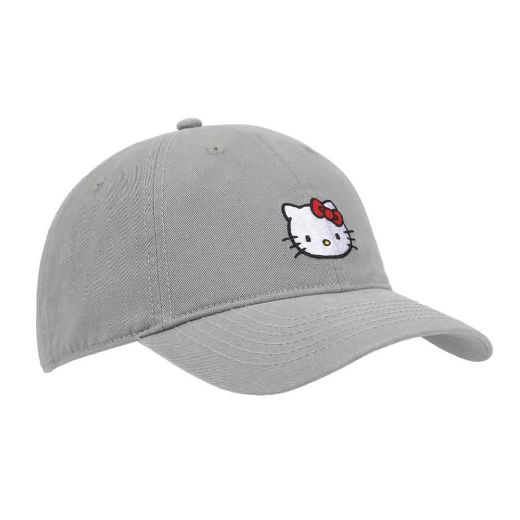 Picture of Hello Kitty Grey Washed Embroidered Hat