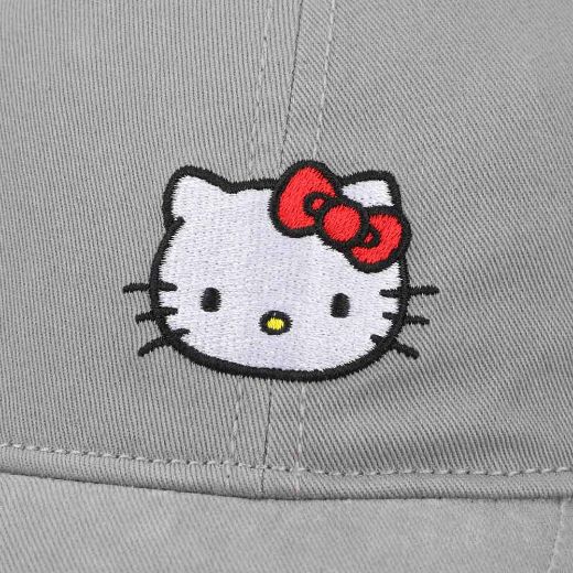Picture of Hello Kitty Grey Washed Embroidered Hat