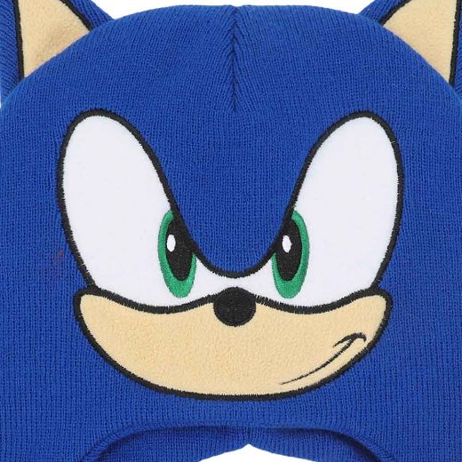Picture of Sonic the Hedgehog Youth Peruvian Beanie & Gloves Combo