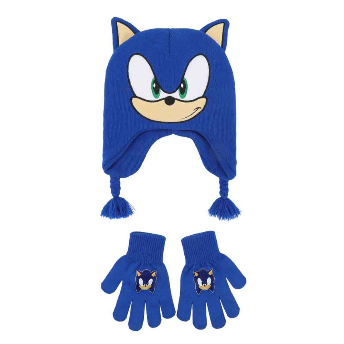 Picture of Sonic the Hedgehog Youth Peruvian Beanie & Gloves Combo