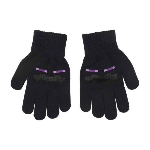 Picture of Minecraft Creeper & Enderman Reversible Beanie & Glove Combo