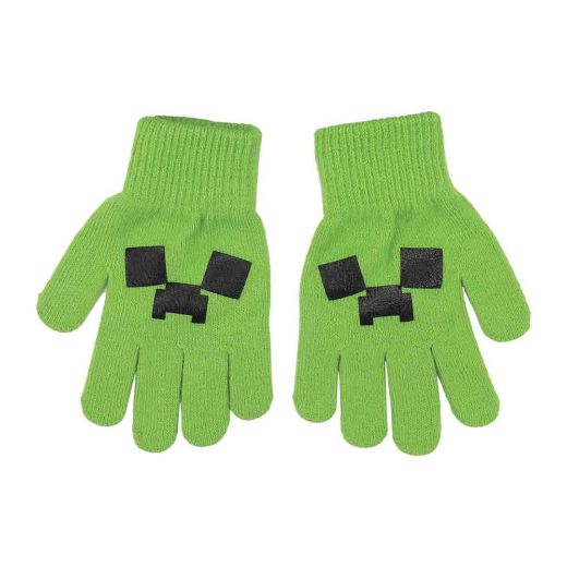 Picture of Minecraft Creeper & Enderman Reversible Beanie & Glove Combo