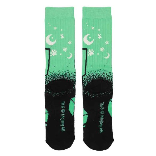 Picture of Minecraft Creeper Color Changing Crew Sock