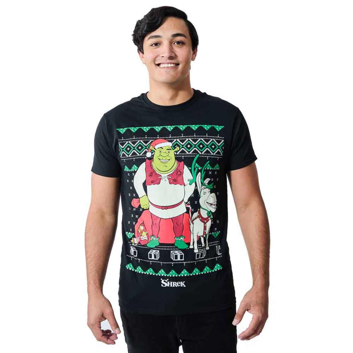 Picture of Dreamworks Shrek & Donkey Holiday Unisex Tee
