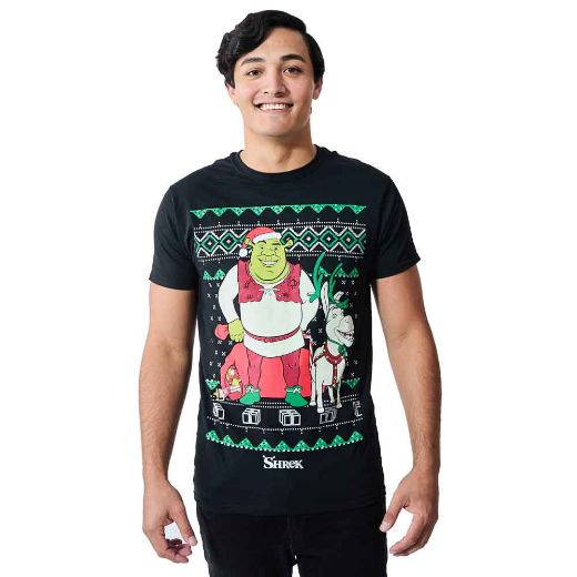 Picture of Dreamworks Shrek & Donkey Holiday Unisex Tee