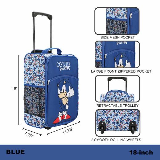 Picture of Sonic the Hedgehog Soft Sided Rolling Luggage