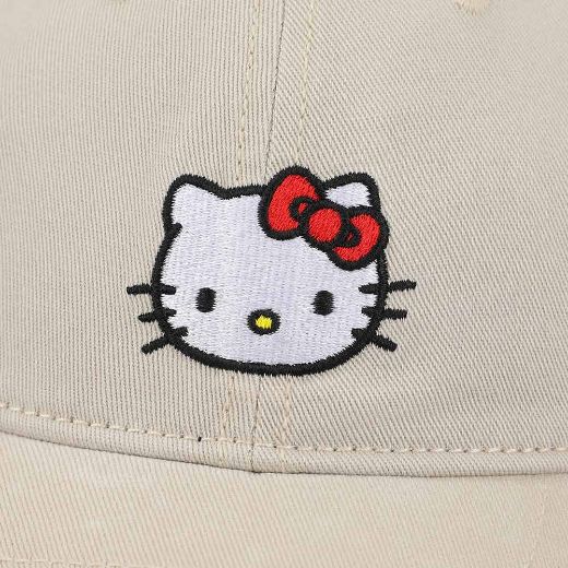 Picture of Hello Kitty Khaki Embroidered Hat