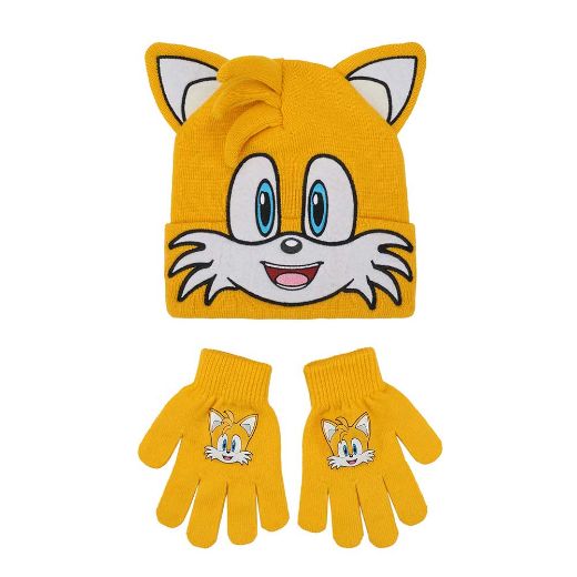 Picture of Sonic the Hedgehog Tails 3D Youth Beanie & Gloves Combo