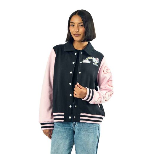 Picture of Hello Kitty Embroidered Juniors Varsity Jacket