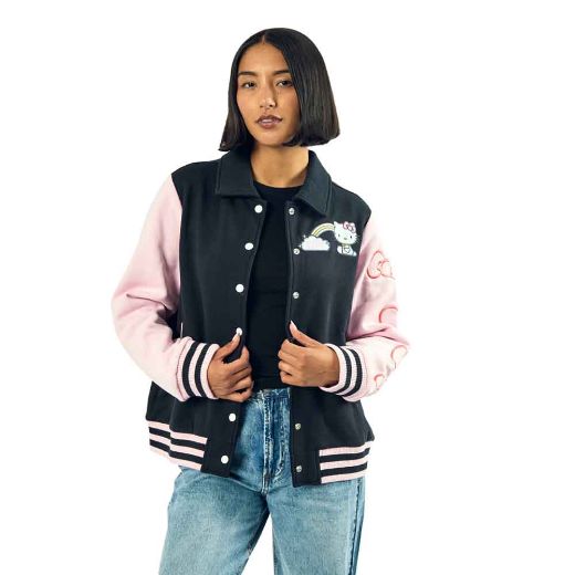 Picture of Hello Kitty Embroidered Juniors Varsity Jacket