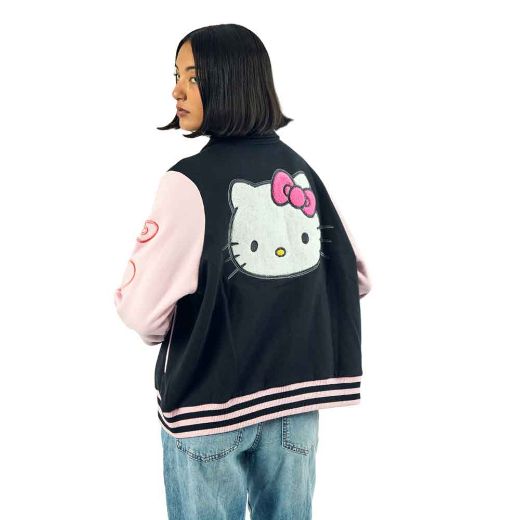 Picture of Hello Kitty Embroidered Juniors Varsity Jacket