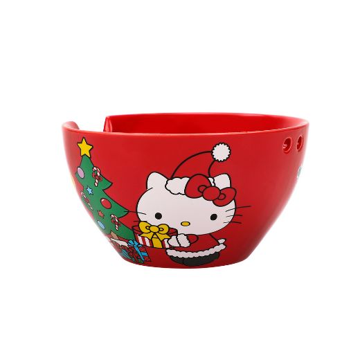 Picture of Hello Kitty Holiday 20 oz. Ceramic Ramen Bowl with Chopsticks