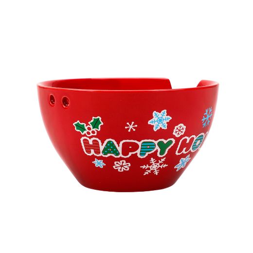 Picture of Hello Kitty Holiday 20 oz. Ceramic Ramen Bowl with Chopsticks
