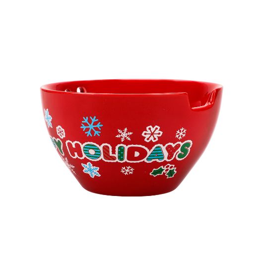 Picture of Hello Kitty Holiday 20 oz. Ceramic Ramen Bowl with Chopsticks