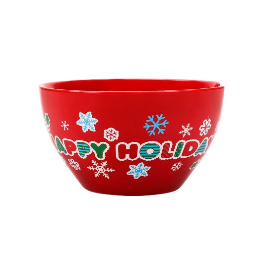 Picture of Hello Kitty Holiday 20 oz. Ceramic Ramen Bowl with Chopsticks