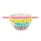 Picture of Hello Kitty & Friends 20 oz. Ceramic Ramen Bowl with Chopsticks