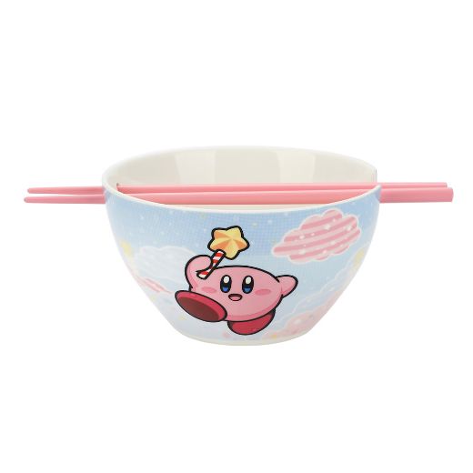 Picture of Kirby 20 oz. Ceramic Ramen Bowl with Chopsticks