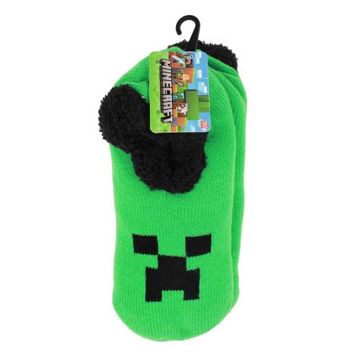 Picture of Minecraft Creeper Slipper Socks