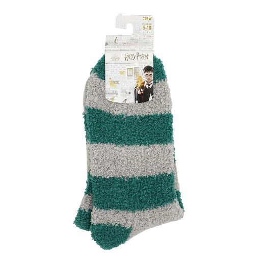 Picture of Harry Potter Slytherin Chenille Crew Socks