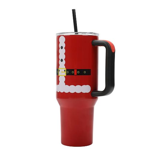 Picture of Bioworld Santa 40 oz. Stainless Steel Tumbler